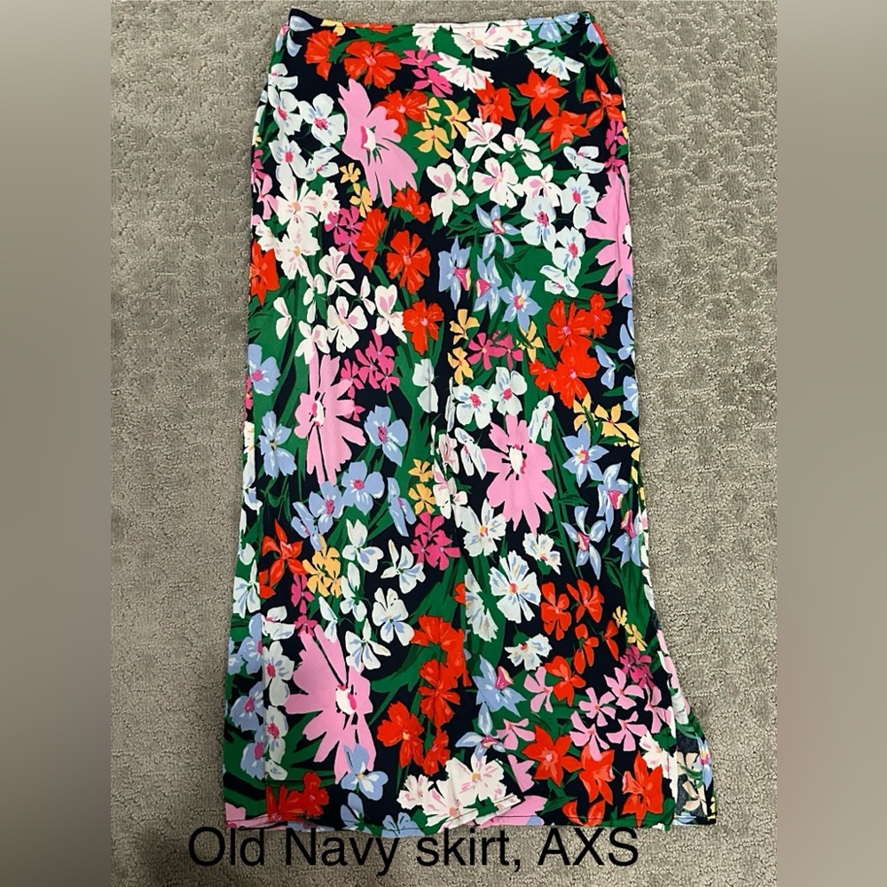 Old Navy Women's Floral Pencil Skirt - Multicolor